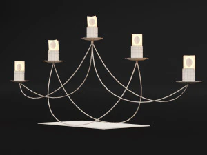 candlestick set 9 3D Model