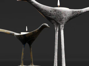candlestick set 10 3D Model