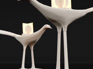 candlestick set 10 3D Model