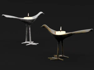 candlestick set 10 3D Model