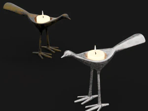 candlestick set 10 3D Model