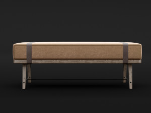 bed bench 5 Modelo 3D
