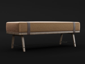bed bench 5 Modelo 3D