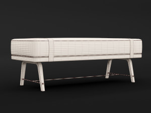 bed bench 5 Modelo 3D