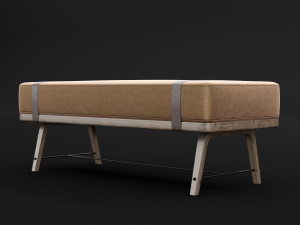 bed bench 5 Modelo 3D