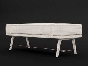 bed bench 5 Modelo 3D