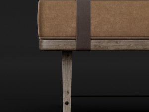 bed bench 5 Modelo 3D