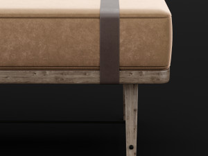 bed bench 5 Modelo 3D