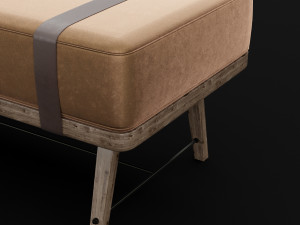 bed bench 5 Modelo 3D