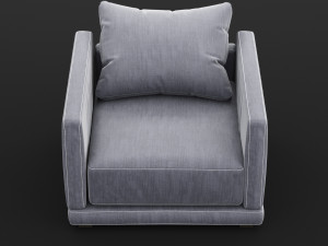 modern fabric chair 3D 模型