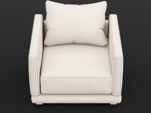 modern fabric chair 3Dモデル