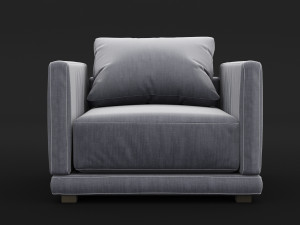 modern fabric chair 3Dモデル