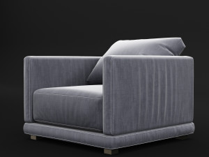 modern fabric chair 3Dモデル