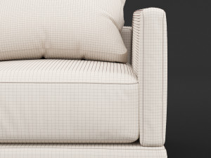 modern fabric chair 3Dモデル