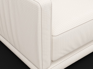 modern fabric chair 3Dモデル