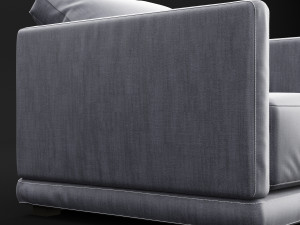 modern fabric chair 3Dモデル