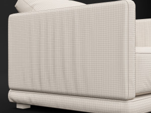 modern fabric chair 3Dモデル