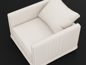 modern fabric chair 3Dモデル