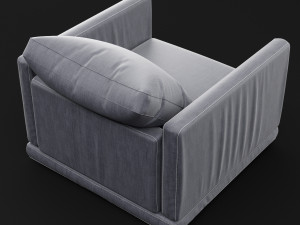 modern fabric chair 3Dモデル