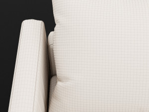 modern fabric chair 3Dモデル