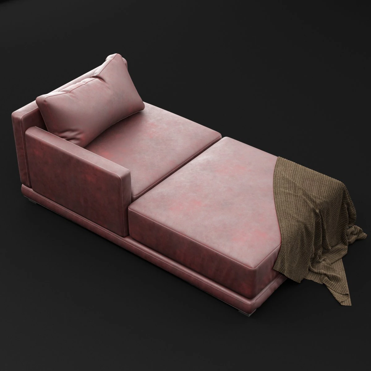daybed 1 3D Model .c4d .max .obj .3ds .fbx .stl .blend 