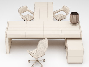 office furniture collection 1 3D Model