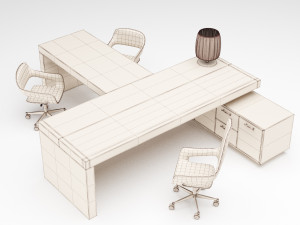 office furniture collection 1 3D Model