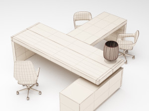 office furniture collection 1 3D Model