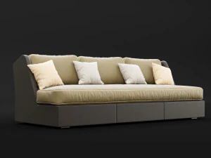 sofa whith pillow 3D Model