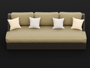 sofa whith pillow 3D-Modell