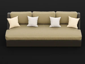 sofa whith pillow 3D Model