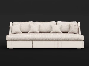 sofa whith pillow 3D Model