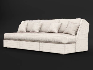 sofa whith pillow 3D Model