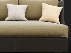 sofa whith pillow 3D Model