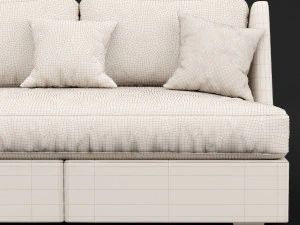 sofa whith pillow 3D Model