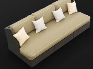 sofa whith pillow 3D Model