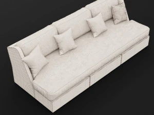sofa whith pillow 3D Model