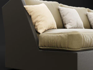 sofa whith pillow 3D Model