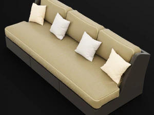 sofa whith pillow 3D Model
