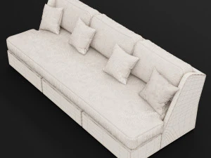 sofa whith pillow 3D Model
