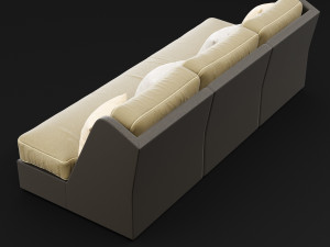 sofa whith pillow 3D-Modell