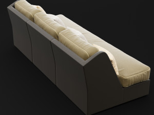 sofa whith pillow 3D-Modell