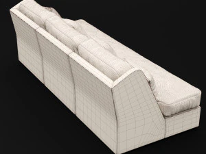 sofa whith pillow 3D Model