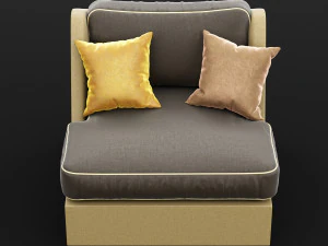 chair whith pillow 3D Model
