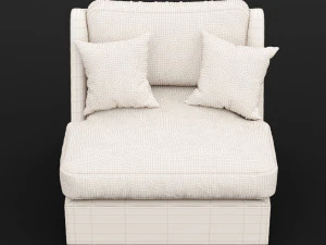 chair whith pillow 3D Model