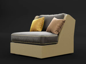 chair whith pillow 3D Model