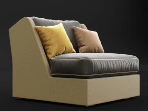 chair whith pillow 3D Model