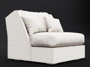chair whith pillow 3D Model