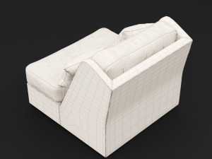 chair whith pillow Model 3D