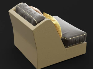 chair whith pillow 3D Model